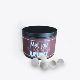 Bruisballen mini | Met jou is het altijd leuk! | 6 stuks