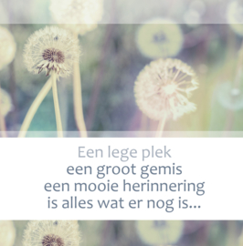 Bloemenkaartje 7x7 Condoleance vak 113