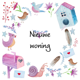 Bloemenkaartje Lovely Day | dubbel | 7x7 | 15 stuks | Vak 139