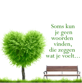 Bloemenkaartje Condoleance | dubbel | 7x7 | 15 stuks | Vak 115