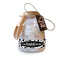 Glazen Cadeaupot Badzout | Kleinigheidje Voor Jou | 6 stuks