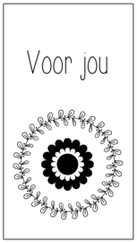 Cadeaulabel 8,5 x 4,5 cm vak 114