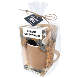 Teatime Set | Jij bent Goud waard | 6 stuks