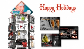 Happy Holidays hele serie incl. display, topkaart, backcards