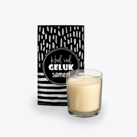 Geurkaars cadeauset | Heel veel geluk samen! | 6 stuks