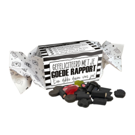 Snoepdoosje | Gefeliciteerd met je goede Rapport | 6 stuks