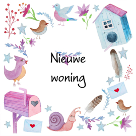 Bloemenkaartje Lovely Day | dubbel | 7x7 | 15 stuks | Vak 139