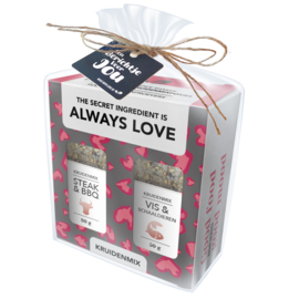 Kruidenpotjes Set | The secret Ingredient is always Love | 6 stuks