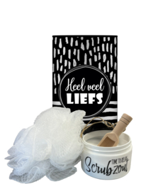 Giftset Scrubzout | Heel veel Liefs | 6 stuks