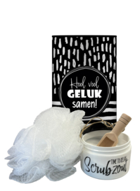 Giftset Scrubzout | Heel veel geluk samen! | 6 stuks