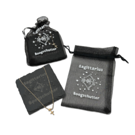 Horoscoopketting en onderzetter | Boogschutter | 6 stuks