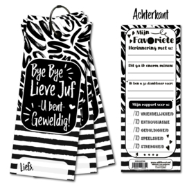 Invulkaarten | Bye bye Lieve Juf | 6 stuks à 15 kaarten
