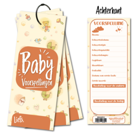 Invulkaarten | Baby Voorspellingen | 6 stuks à 15 kaarten