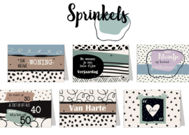 Sprinkels 48V complete serie inclusief display in bruikleen, topkaart en backcards