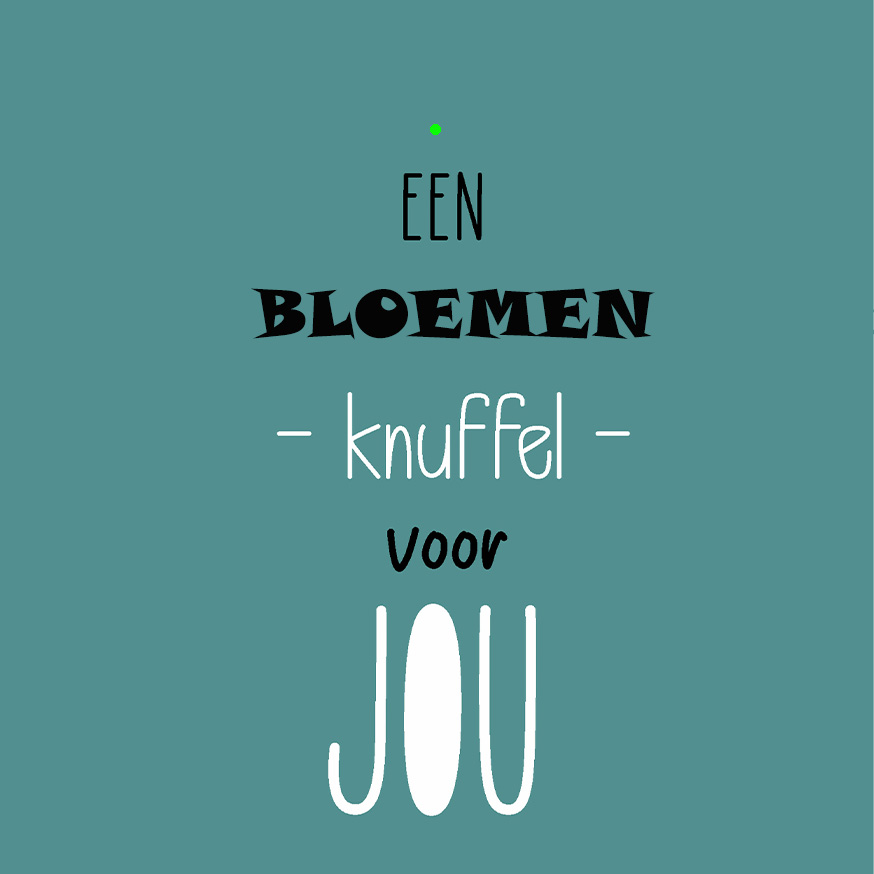 Bloemenkaartje Favorite 7x7 dubbel vak 110