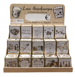 Try-Outpakket | Giftbox Candles Gold | 20 x 2 stuks