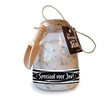 Glazen Cadeaupot Badzout | Speciaal Voor Jou | 6 stuks