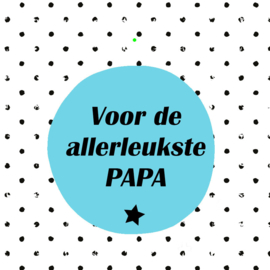 Gevulde glazen snoeppot  112 Allerleukste Papa  v.e 2 stuks