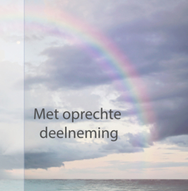 Bloemenkaartje Condoleance | dubbel | 7x7 | 15 stuks | Vak 106