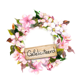 Bloemenkaartje Lovely Day | dubbel | 7x7 | 15 stuks | Vak 107