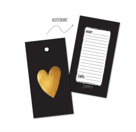 Cadeaulabels | Hart | 20 stuks