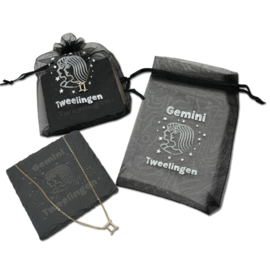 Horoscoopketting en onderzetter | Tweelingen | 6 stuks
