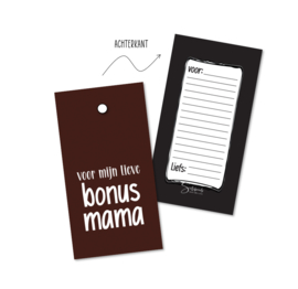 Cadeaulabels | Bonus Mama | 20 stuks