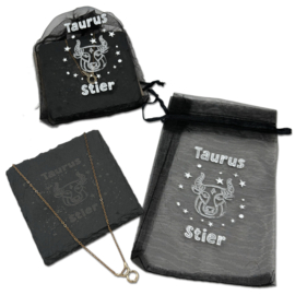 Horoscoopketting en onderzetter | Stier | 6 stuks