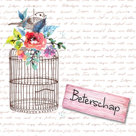 Bloemenkaartje Lovely Day | dubbel | 7x7 | 15 stuks | Vak 110