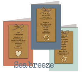 Seabreeze 11x17 cm complete serie inclusief display in bruikleen, topkaart en backcards