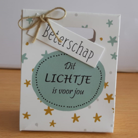 Kadotasjes 202 Een lichtje voor jou - beterschap