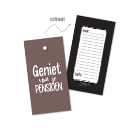 Cadeaulabels | Pensioen | 20 stuks