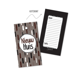 Cadeaulabels | Nieuw Huis | 20 stuks