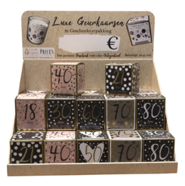 Try-Outpakket | Giftbox Candles Ages | 10 x 4 stuks