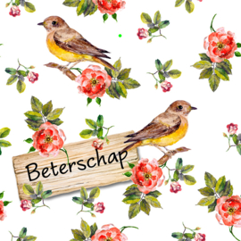 Bloemenkaartje Lovely Day | dubbel | 7x7 | 15 stuks | Vak 131