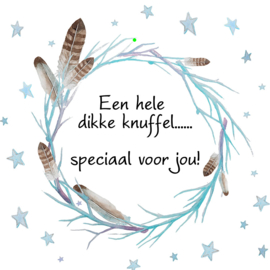 Bloemenkaartje Lovely Day | dubbel | 7x7 | 15 stuks | Vak 128