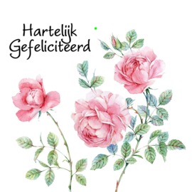 Bloemenkaartje Lovely Day | dubbel | 7x7 | 15 stuks | Vak 102