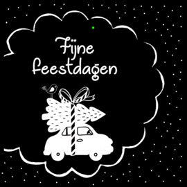 Bloemenkaartje 7x7 Happy Holidays vak 101