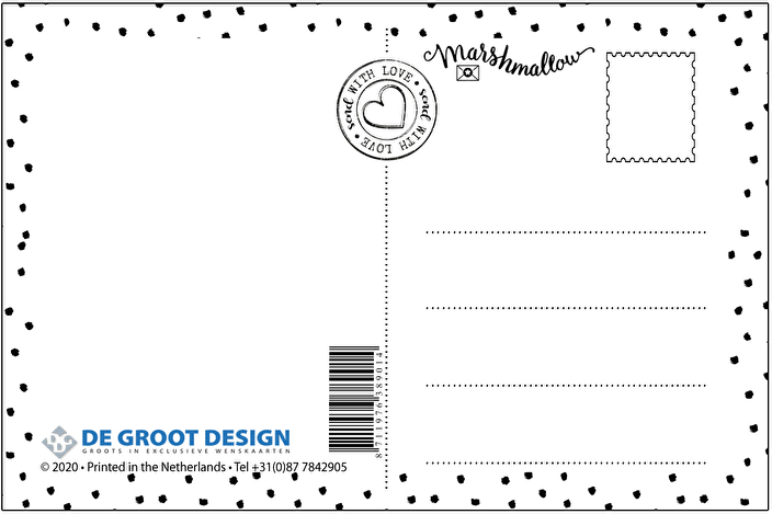 ACHTERZIJDE POSTKAART