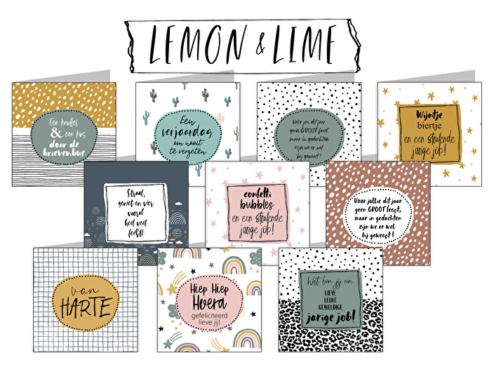 display lemon & lime kaarten