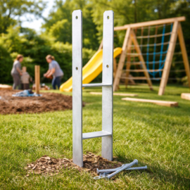 H-anker paaldrager | paalhouder 91 x 600 mm | verzinkt