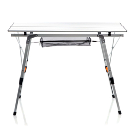 Aluminium campingtafel - vouwbaar | hoogte verstelbaar - 90x53cm