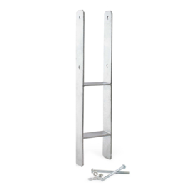 H-anker paaldrager | paalhouder 71 x 600 mm | verzinkt