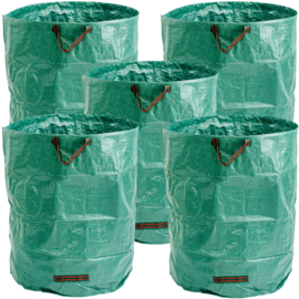 5x Tuintas | tuinzak | afvaltas | afvalzak - 500L | herbruikbaar