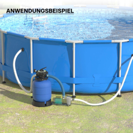 Zwembad zandfilter met 5 positie klep zonder pomp