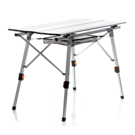 Aluminium campingtafel - vouwbaar | hoogte verstelbaar - 90x53cm