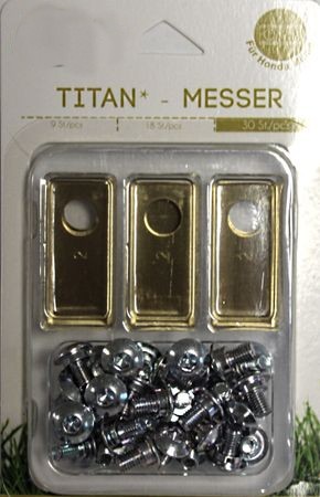 30x Mes Honda Miimo - titanium gehard | 0,5mm - incl. schroeven