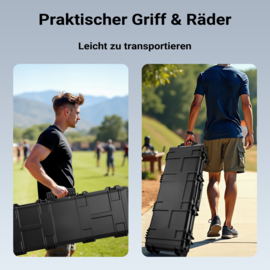 Wapenkoffer | geweerkoffer - 109,8 x 41,5 x 15,5 cm | schok- & waterbestendig