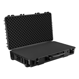 Wapenkoffer | geweerkoffer - 101,8 x 56,3 x 18,9 cm | schuimrubber | wielen