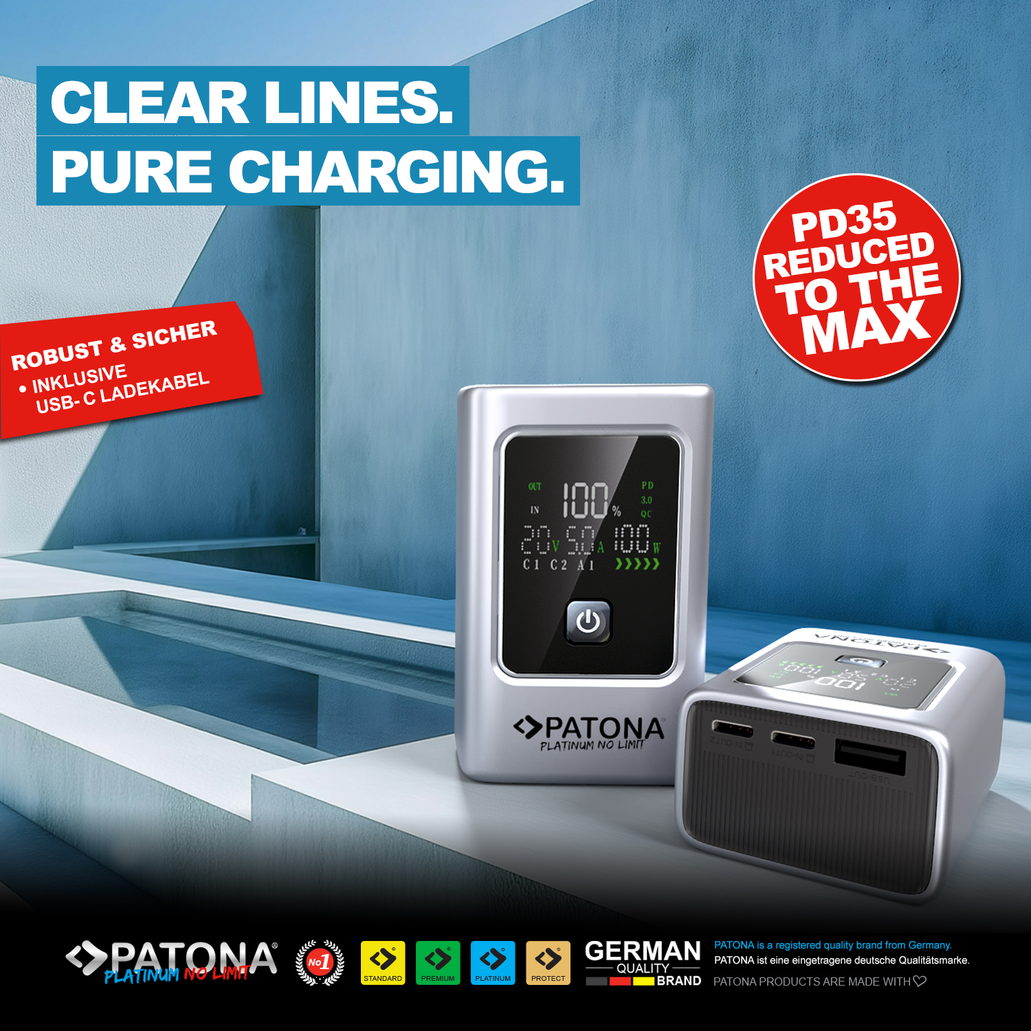 PATONA Platinum Powerbank Luxury One PD35 - 10.000mAh | 35W
